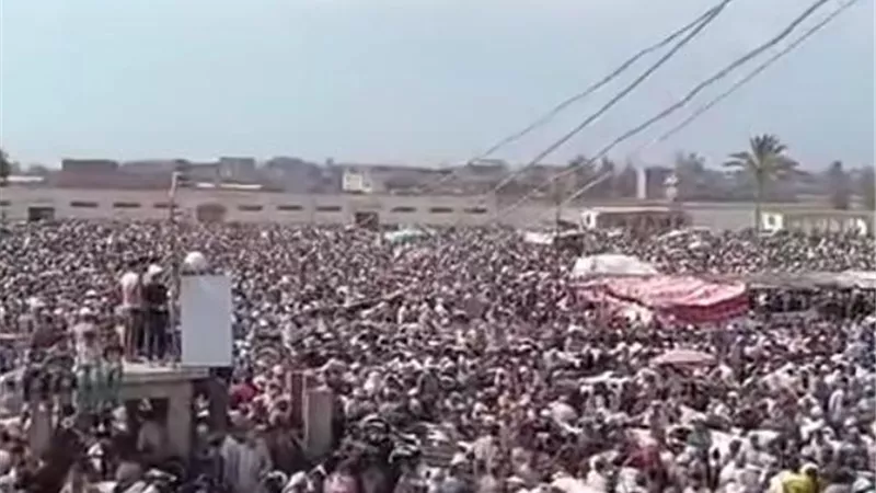 انتظام حركة البيع والشراء داخل سوق المواشي بدمنهور قبل عيد الأضحى