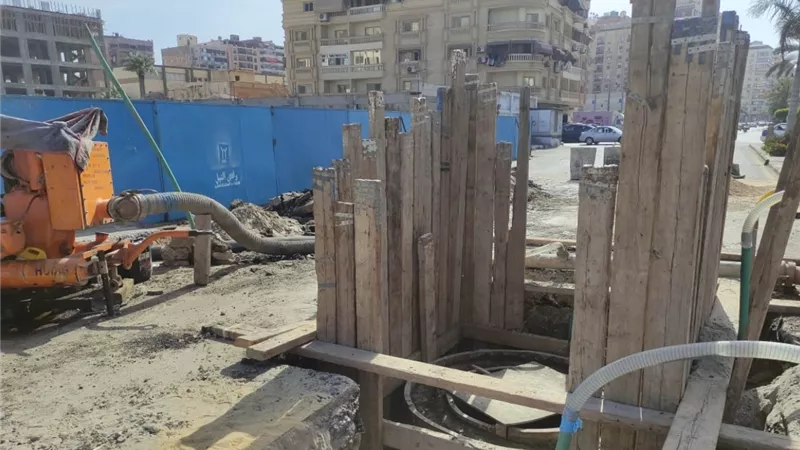 مياه القناة: استمرار تنفيذ أعمال توصيل الصرف الصحي لاستاد بورسعيد الرياضي 