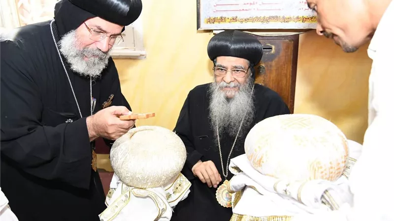 احتفالات عيد القديس الأنبا أبرآم بديره بالعزب في الفيوم