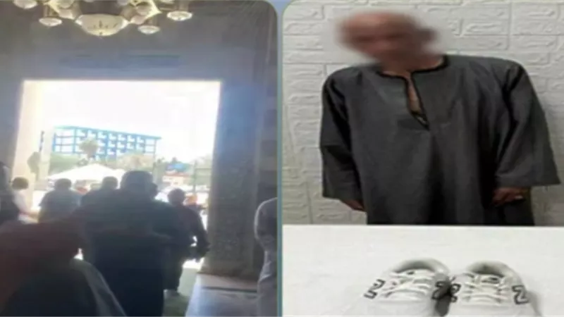 «دخل المسجد بحذاء وخرج بدونه».. فيديو يقود الداخلية لضبط سارق الأحذية بالقاهرة