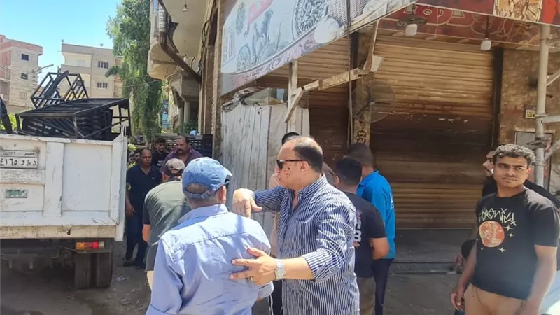 بالصور.. حملة مكبرة لرفع كافة الإشغالات والتعديات بمركز أجا