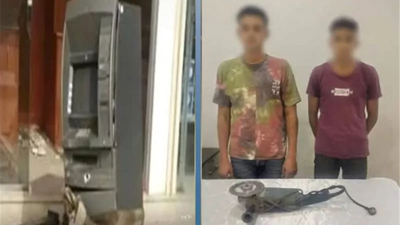 صاروخ تقطيع يكشف الجريمة.. إحباط سرقة ماكينة صراف آلي بالجيزة