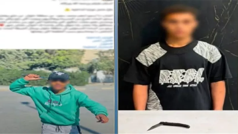 الداخلية تضبط صاحب منشور البلطجة في 15 مايو وبحوزته سلاح أبيض