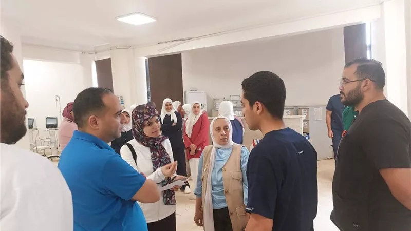 وكيل صحة الإسماعيلية تتفقد مستشفى حميات التل الكبير لمتابعة الخدمات المقدمة للمرضى
