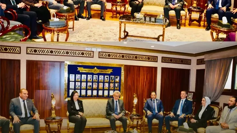 وفد نواب تنسيقية شباب الأحزاب والسياسيين يلتقي رئيس الجهاز المركزي للمحاسبات