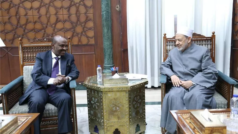 شيخ الأزهر يبحث مع سفير جيبوتي تعزيز التعاون العلمي والدعوي ودعم الطلاب