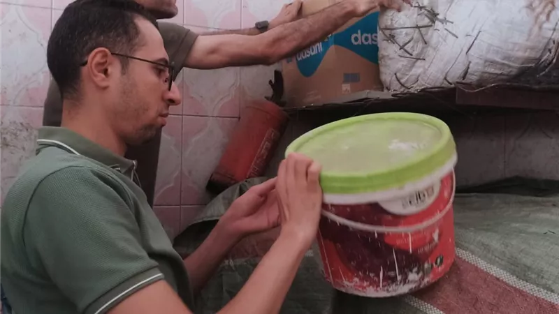 ضبط كمية من مادة 