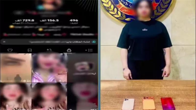 سقوط صانعة محتوى بعد نشرها فيديوهات خادشة للحياء بالنزهة 