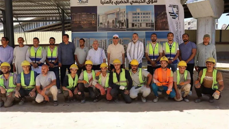 تجهيزًا للافتتاح.. محافظ المنيا يتابع التشطيبات النهائية بمشروع تطوير منطقة الحبشي
