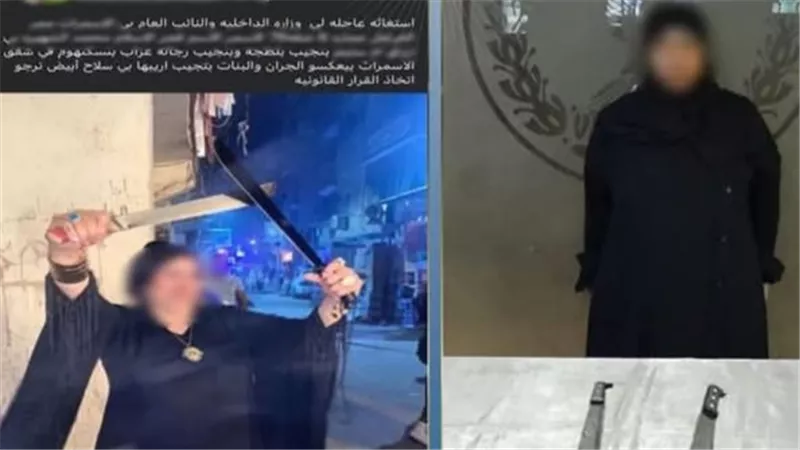 بحوزتها أسلحة.. تفاصيل ضبط سيدة المقطم لاتهامها بممارسة أعمال البلطجة