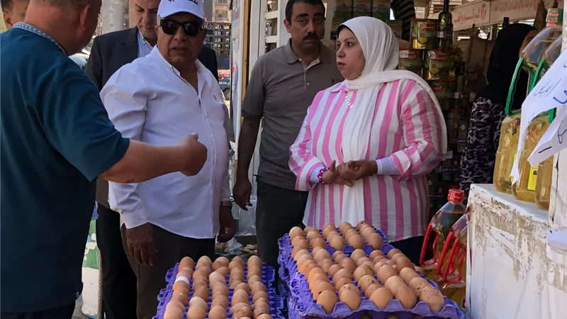 محافظ الدقهلية يراجع منظومة السلع وصرف الخبز بمعرض شارع قناة السويس