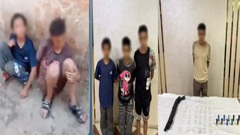 سيجارة حشيش من صديق.. كشف ملابسات فيديو لطفلين في حالة عدم اتزان بالمنيا