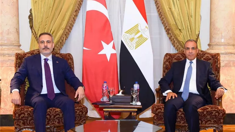 وزير الخارجية يلتقي نظيره التركي على هامش اجتماع الأطراف الإقليمية الأربعة بالقاهرة