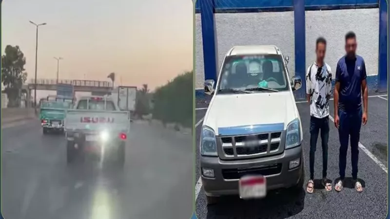 ضبط سيارة ربع نقل بالقليوبية بعد تركيب كشاف إضاءة خلفي يهدد سلامة المواطنين