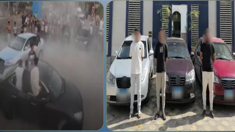 ضبط 3 سيارات و4 سائقين بعد استعراضات خطرة ابتهاجًا بحفل زفاف في البحيرة
