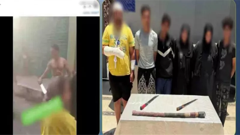  لهو الأطفال يتسبب في مشاجرة بالعصي الخشبية في بالبساتين