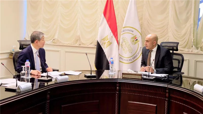 تعاون مصري صيني لدعم البنية التكنولوجية وتحديث منظومة التعليم الفني