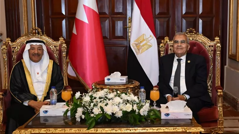 مصر والبحرين تبحثان توسيع التعاون البرلماني وتعزيز الشراكة الاستراتيجية