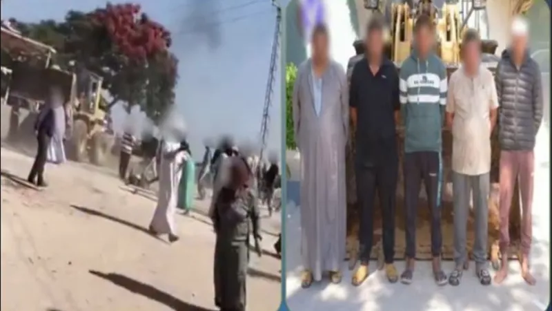 بسبب خلافات الجيرة.. القبض على أطراف مشاجرة اللودر في البحيرة