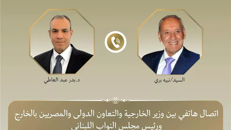 وزير الخارجية يبحث مع رئيس مجلس النواب اللبناني مستجدات الأوضاع الإقليمية