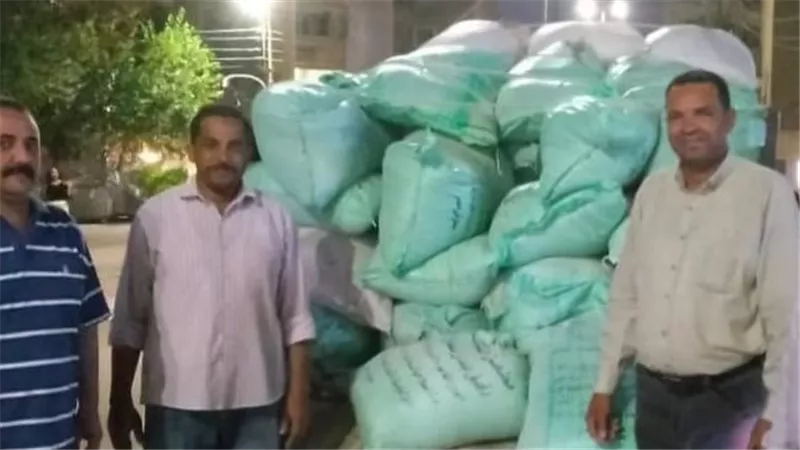 محظور تداولها.. ضبط 2 طن و100 كجم ردة ناعمة في الفيوم