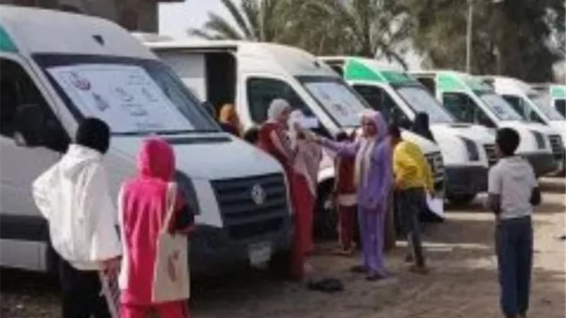 انطلاق قافلة طبية مجانية بقرية كوم أبو إسماعيل في أبو حمص لخدمة المواطنين
