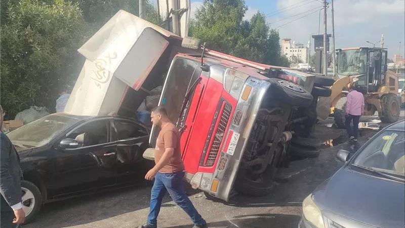 تحرك عاجل بالدقهلية لرفع آثار حادث تصادم بنزلة كوبري منية سندوب وإعادة فتح الطريق