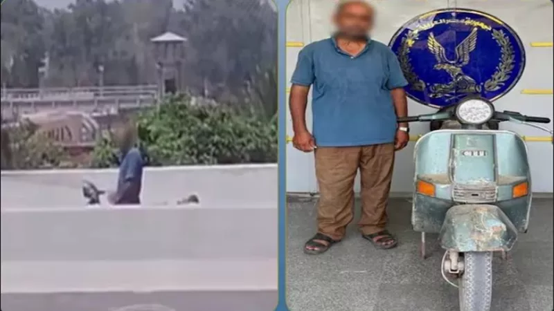 سقوط صاحب فيديو الأفعال المخلة بالحياء أعلى كوبري في الإسماعيلية