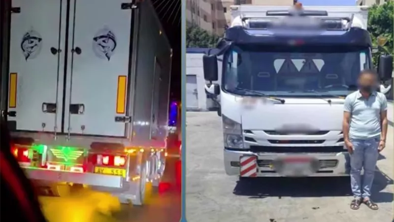 ضبط سائق سيارة نقل بعد تداول فيديو لقيادته المتهورة بالبحيرة
