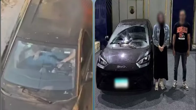 ضبط شاب وفتاة بعد ظهورهما في فيديو مخل داخل سيارة بالإسكندرية