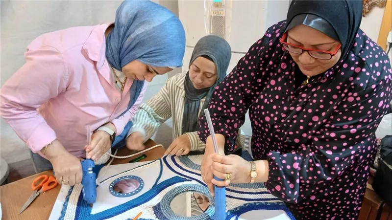 استمرار ورش العمل الفنية بجناح الأزهر الشريف بمعرض مكتبة الإسكندرية الدولي للكتاب
