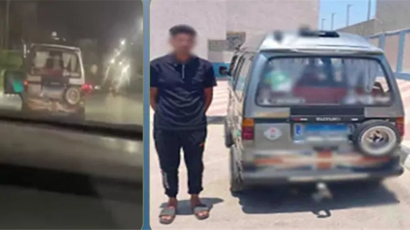ضبط طالب قاد سيارة «فان» بحركات استعراضية خلال موكب زفاف في الإسماعيلية