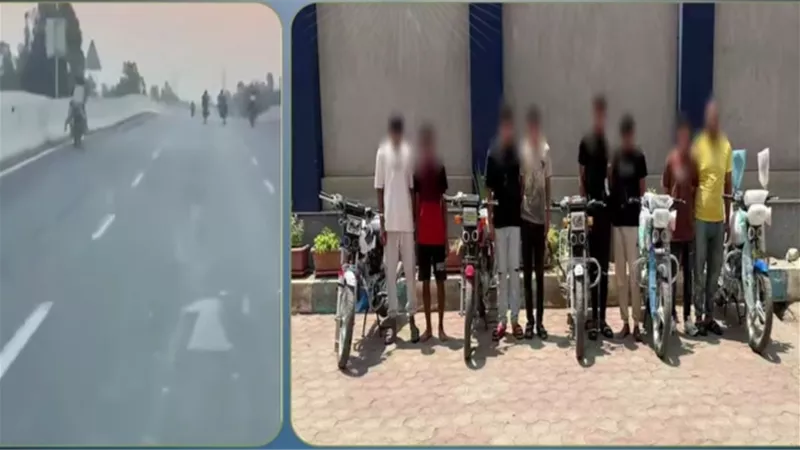 القبض على 8 شباب بعد استعراض خطير بالدراجات النارية في الغربية