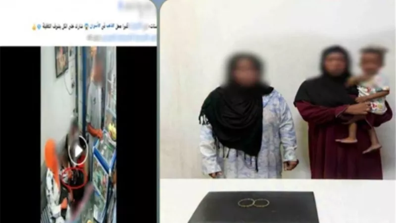 فيديو السرقة أسقطهما.. الداخلية تضبط سيدتين استولتا على مشغولات ذهبية من محل بأسوان