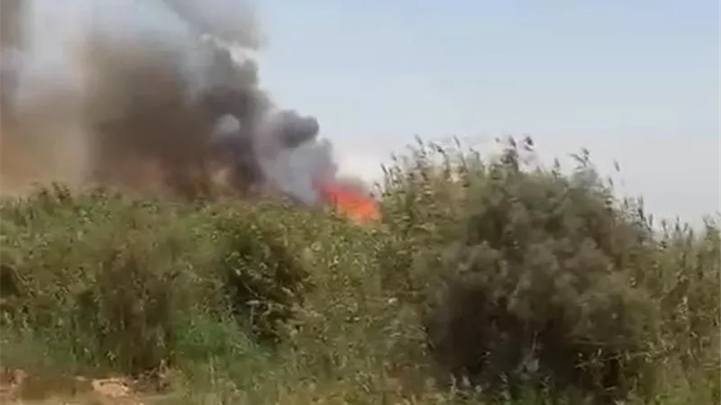 الأشجار ولعت.. السيطرة على حريق بمزرعة الصرف الصحي في الكولا بسوهاج