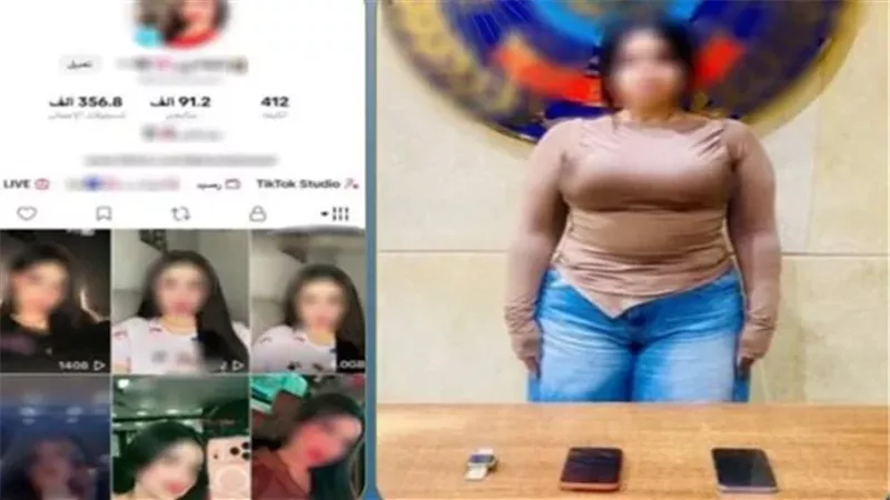 القبض على تيك توكر بتهمة نشر فيديوهات خادشة للحياء في الجيزة