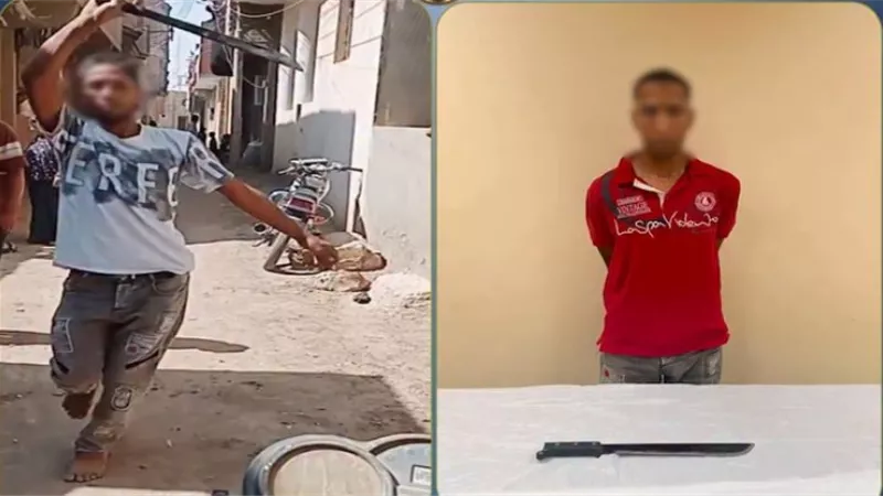 بعد تداول فيديو الواقعة.. ضبط المتهم بالتعدي على سائق بسلاح أبيض في الفيوم