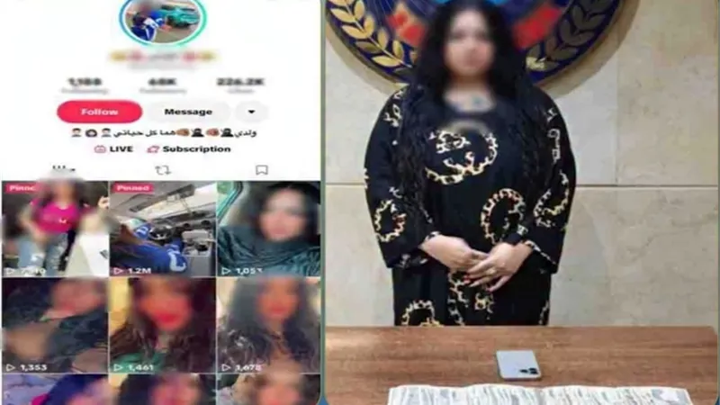 بسبب التريند.. سقوط صانعة محتوى بعد نشر فيديوهات خادشة للحياء في البساتين