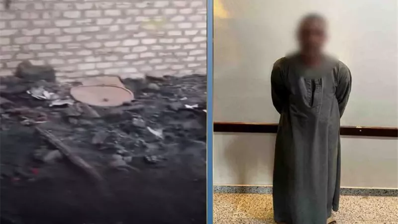 القبض على عامل أشعل النار في منزل جاره بسبب خلافات الجيرة بقنا