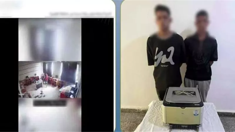 بعد تداول الفيديو.. ضبط عاطلين سرقا ماكينة طباعة من مدرسة بالقليوبية