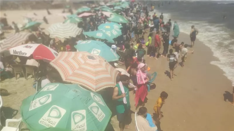رئاسة مدينة جمصة تكثف التحذيرات وتدعو المصطافين لمغادرة البحر بسبب ارتفاع الأمواج