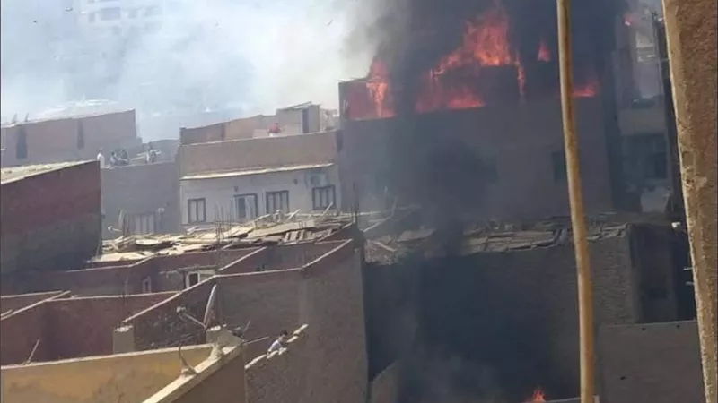 الحماية المدنية تُسيطر على حريق منزل بشارع الجمهورية في سوهاج