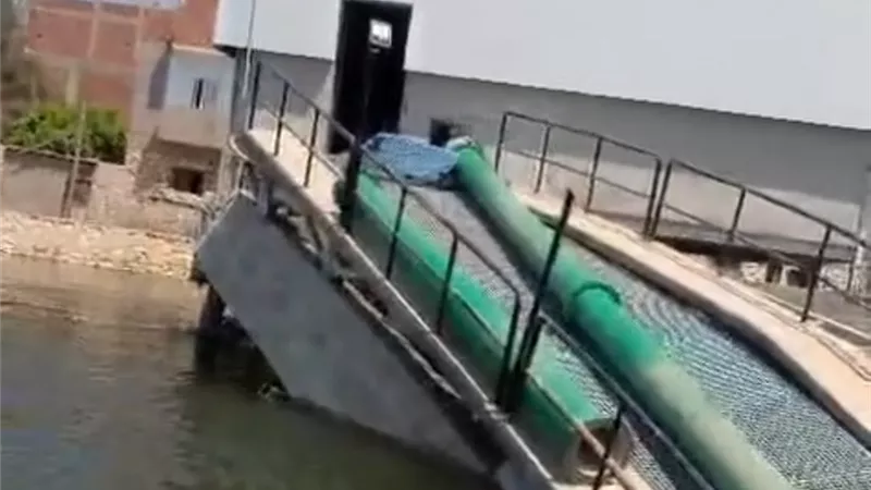 انهيار مفاجئ في مشروع خدمي ببني سويف.. دعوات لفحص أعمال تنفيذ محطة مياه الفقاعي