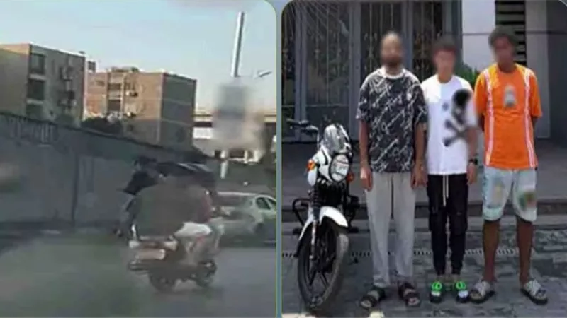 ضبط 3 أشخاص بعد استعراضهم بدراجة نارية بدون لوحات في أحد شوارع القاهرة