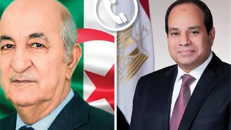 الرئيس السيسي يعرب عن  تضامن مصر الكامل مع الجزائر الشقيقة قيادة وشعباً