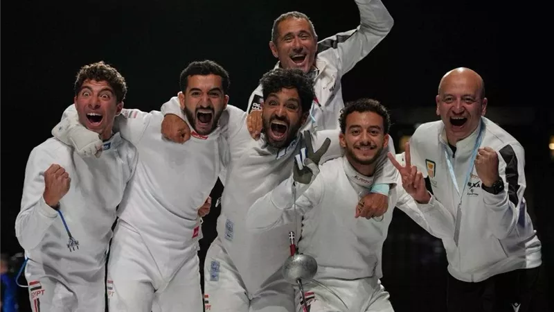 المنتخب القومي للمبارزة يهزم إسرائيل ويتوج ببرونزية بطولة العالم للفرق في إنجاز تاريخي