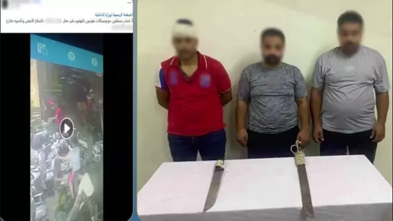 خلاف على أولوية المرور يتحول إلى مشاجرة بالأسلحة البيضاء داخل محل تجاري في بورسعيد