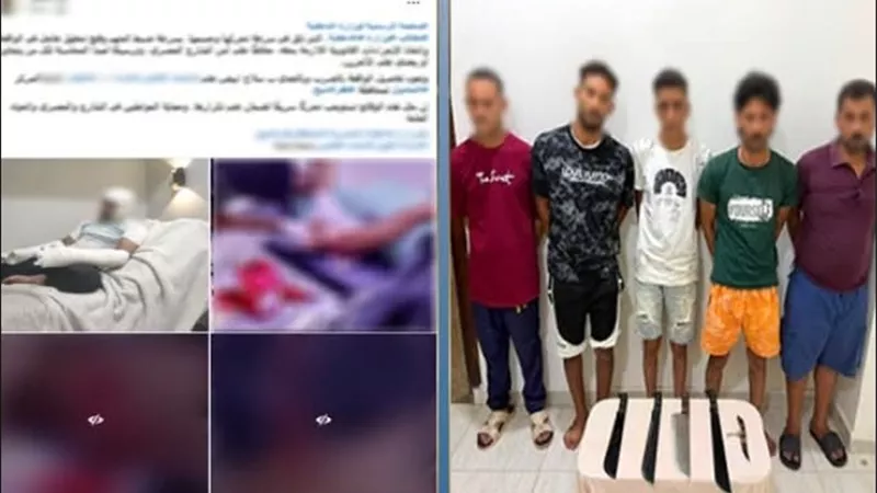 ضبط 5 متهمين بالتعدي على عامل بأسلحة بيضاء في كفر الشيخ