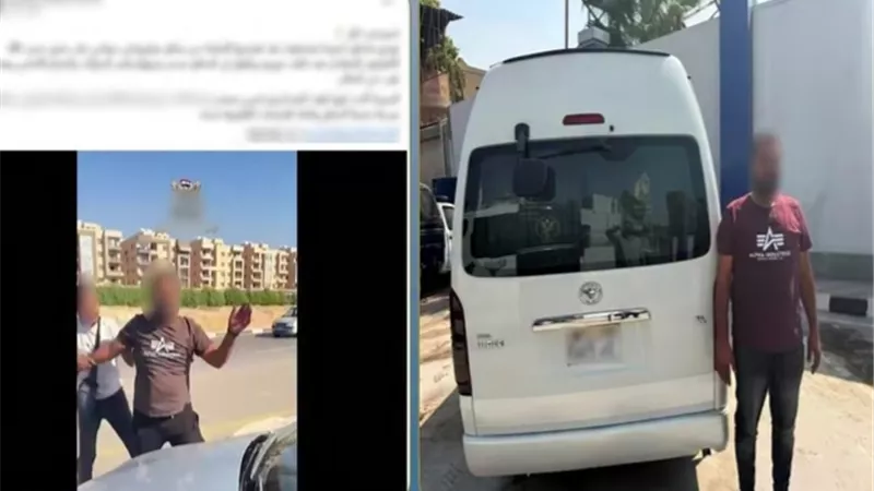 صدم سيارتها واعتدى عليها بالسب.. القبض على سائق ميكروباص في البساتين