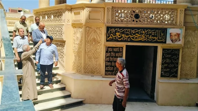 محافظ الدقهلية يتفقد أعمال التشطيبات النهائية بضريح الشيخ الشعراوي
